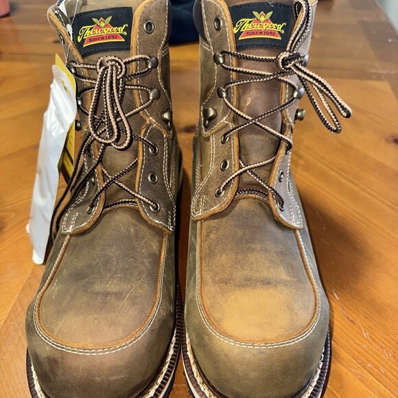 Thorogood Iron River Series Waterproof Safety Toe 6” Crazy Horse Wedge 11.5B